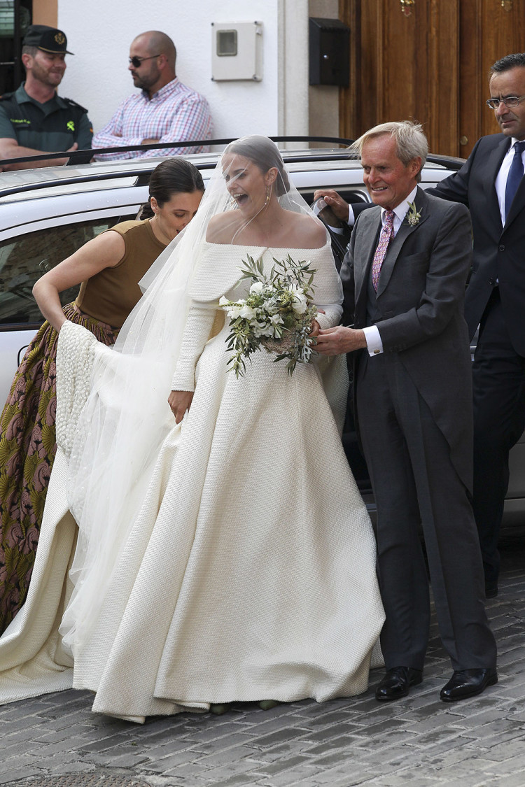 Lady Charlotte Wellesley Marries In Emilia Wickstead Wedding Dress The Duke Of Wellington Charles Wellesley And Lady Charlotte Attend Her Wedding With