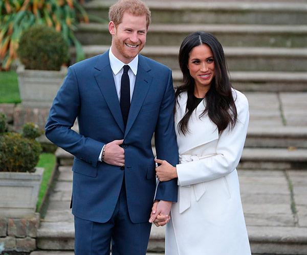 Prince Harry and Meghan Markle at their engagement photocall