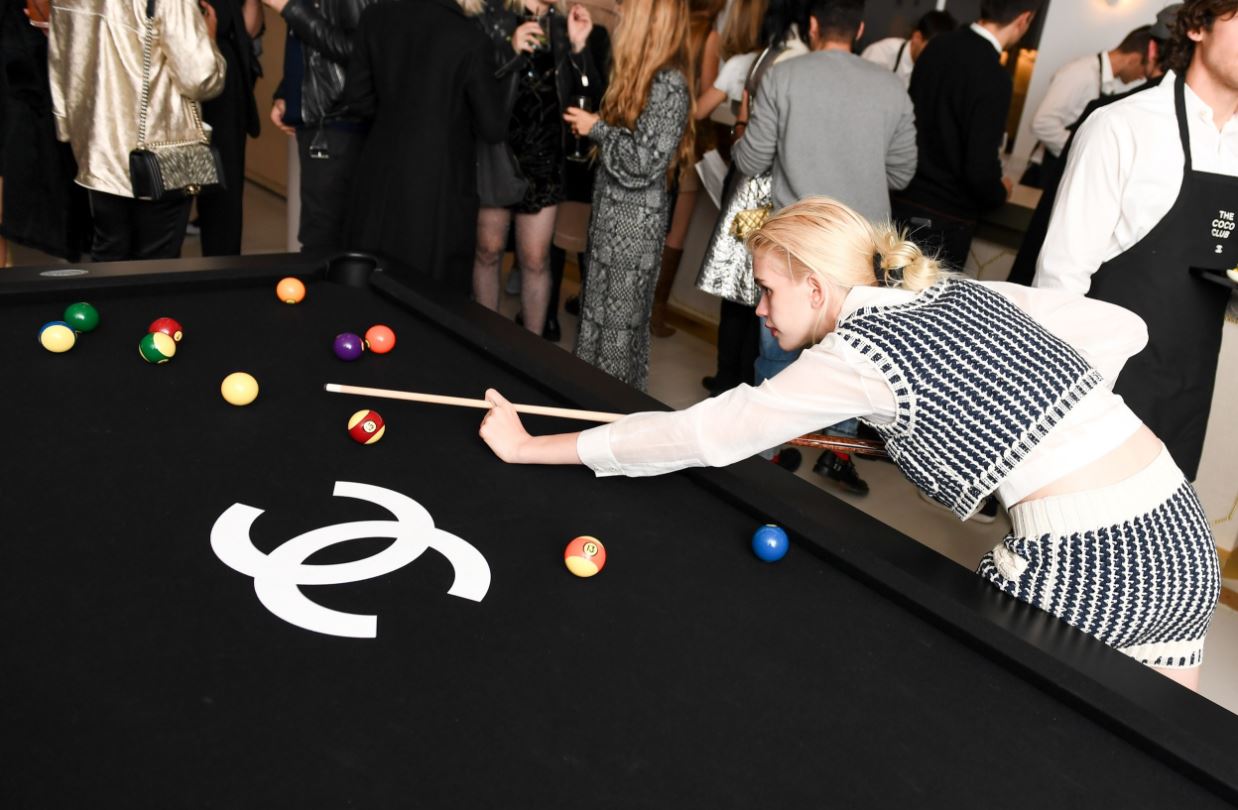 There’s a Chanel themed Coco club and we have your look inside