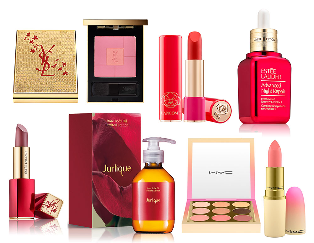 Limited edition Chinese New Year beauty products from Estee Lauder, Jurlique, MAC, Lancome and YSL Beauty