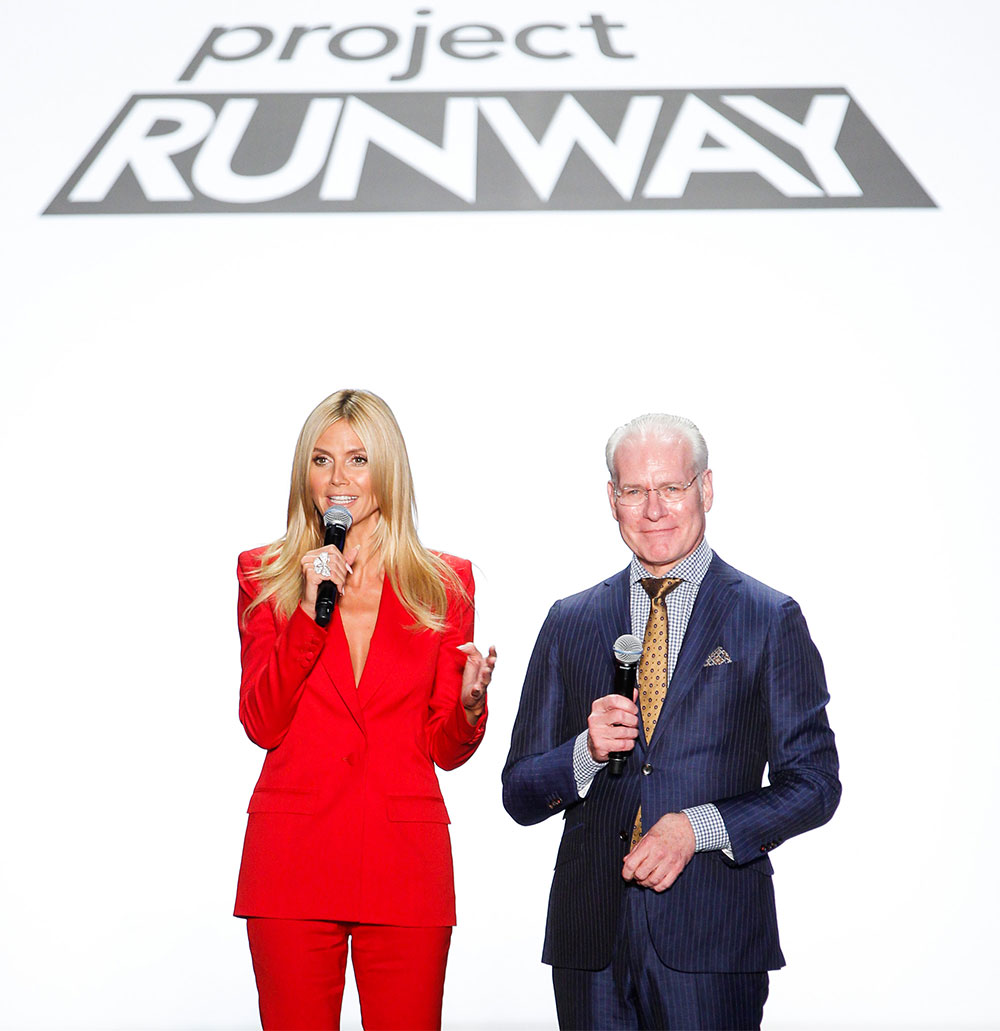 Heidi Klum and Tim Gunn on Project Runway