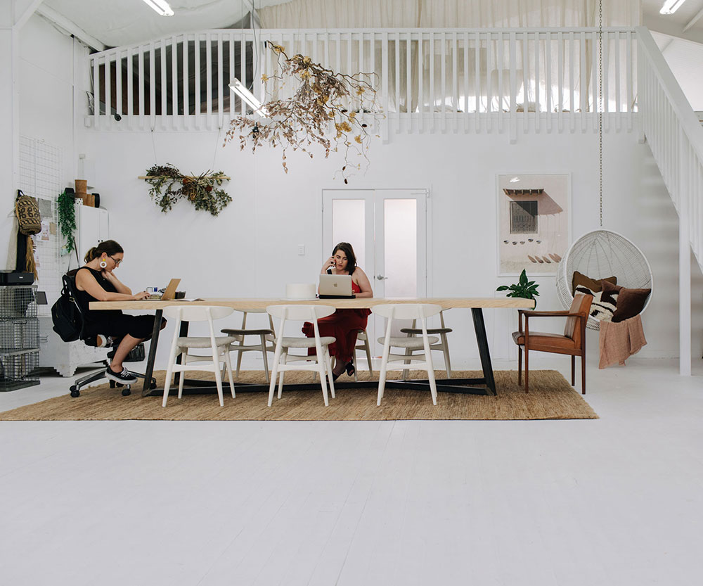 Alex and Corban shared office space