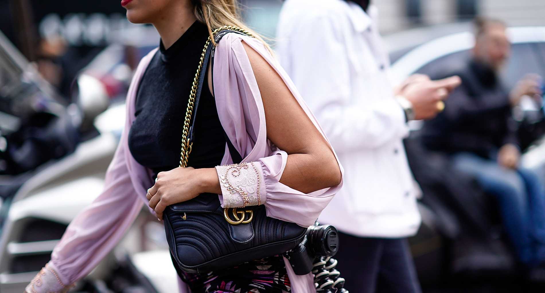 gucci marmont bag street style