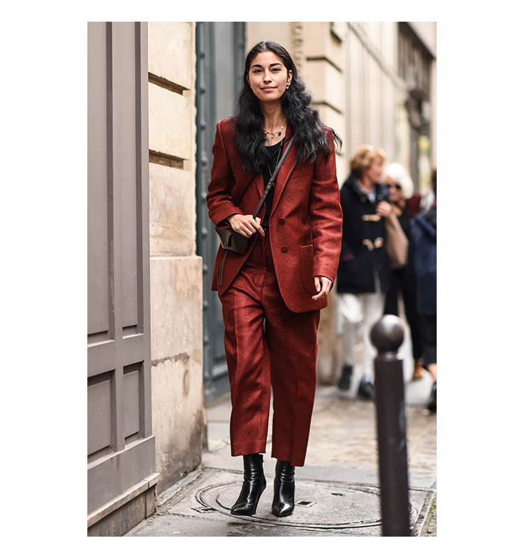 PARIS, FRANCE - SEPTEMBER 29: Caroline Issa is seen outside the Thom Browne show during Paris Fashion Week SS20 on September 29, 2019 in Paris, France. (Photo by Daniel Zuchnik/Getty Images)