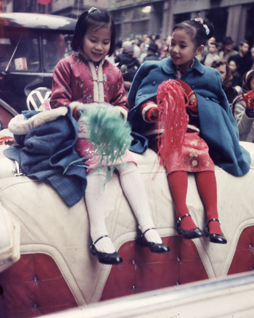 Girls at Chinese New Year parade